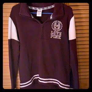 a hoodie/pullover. great for semi cold weather